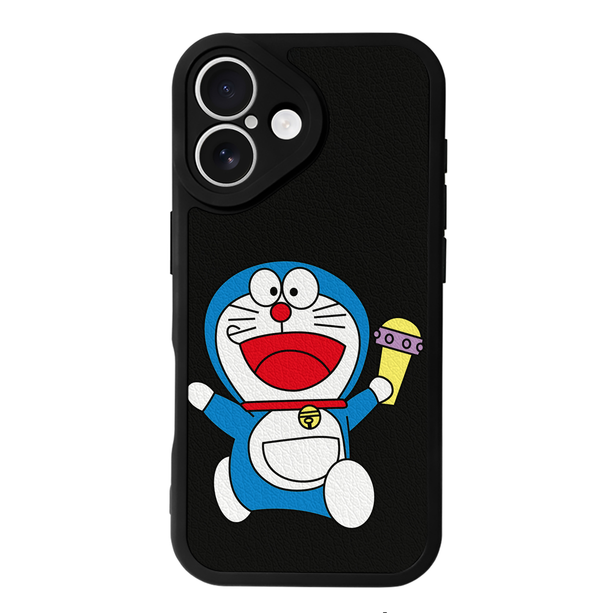 （画像用） ドラえもん Doraemon 【iPhone 16シリーズ対応】シリコンスマホケース（レザー調） 材質：シリコン